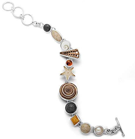 DUR Schmuck Damen Armband *Strandrausch* Silber 925/- 15,5cm + 3cm Verlängerung (A1421)