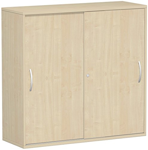 Gera Möbel Schranksystem Flex Schiebetürenschrank, Holzdekor, ahorn/ahorn, 120 x 42.5 x 118.2 cm