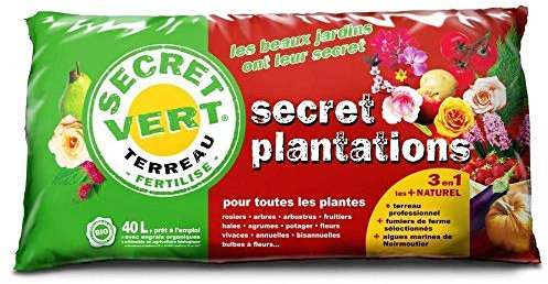 Secret Plantations terreau Bio pour Toutes Les Plantes 40 litres