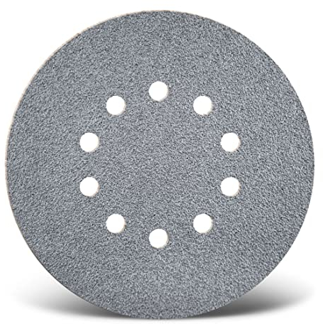 MENZER Platinum Klett-Schleifscheiben, 225 mm, 10-Loch, f. Trockenbauschleifer, Halbedelkorund (5 Stk.) K40