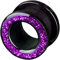 viva-adorno 1 Stück Flesh Tunnel Acryl Glitzerdesign zum Schrauben Z2c, Größe: 5mm, Violett