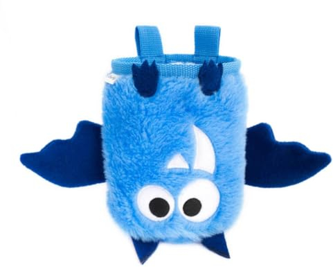 Crafty Climbing - Blue Bat Kletter-Chalkbeutel, Fledermausform, 11 cm x 15 cm, 60 g, für bis zu 50g Kletter-Chalk / Magnesia