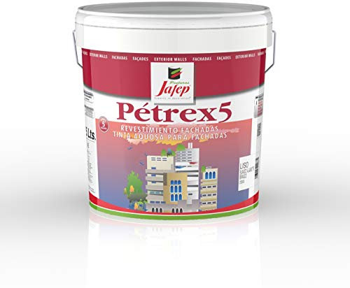 JAFEP Pintura De Alta Resistencia Petrex 5 Exterior - Interior Blanco Alabastro 15 L