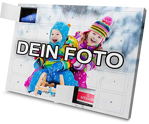 PhotoFancy - XL Adventskalender mit eigenem Foto zum selbst Befüllen
