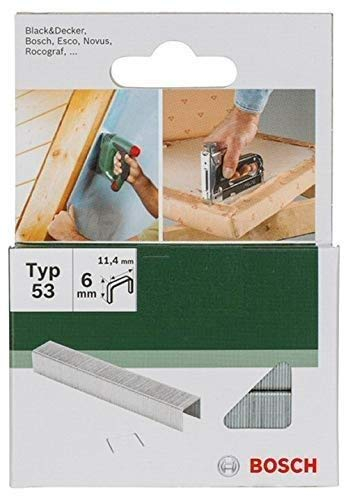 Bosch Original Heftklammern (L= 6 mm, 5000 Stück) für Bosch HT8 & HT14 Handtacker mit Stanley KeyTape