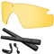 Predrox SI Ballistic M Frame 2.0 Gläser & Gummi Kits Ersatz für Oakley Sonnenbrille Polarisiert, HD Gelb, 0