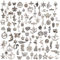 ZARRS 100 Pièces Breloques Argentées Mixte Charms Pendentifs,Accessoires de Bracelet Pendentif DIY Collier Bracelet Faire de l'artisanat