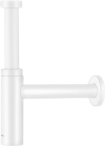 hansgrohe Siphon Flowstar S (Designsiphon für Waschbecken) Mattweiß