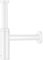 hansgrohe Siphon Flowstar S (Designsiphon für Waschbecken) Mattweiß