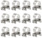 Glarks 12Pack 9-11mm Stainless Steel Mini Fuel Injection Hose Clamps Adjustable Pipe Hose Clip Tube Clamps Set (11/32''-7/16'' Dia)