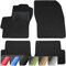 moto-MOLTICO Fußmatten Auto - Velours Autoteppiche passend für Mazda 6 II (2008-2012) - 4-teiliges Set - Schwarze Automatten mit Schwarzen Ziernähten