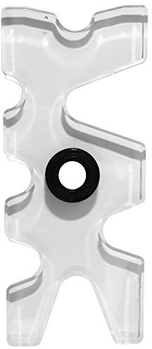 YWBL-WH Billard-Queue-Halter, Acryl, Transparent, 14 x 6 x 0.8 cm, für Nine Ball Club