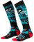 O'NEAL | Mountainbike Motocross Socken | MTB Downhill Freeride | Schweißabsorbierend, Verstärkter Fersen & Sohlenbereich | Pro MX Sock RIDE | Unisex | Erwachsene | Schwarz Blau | One Size