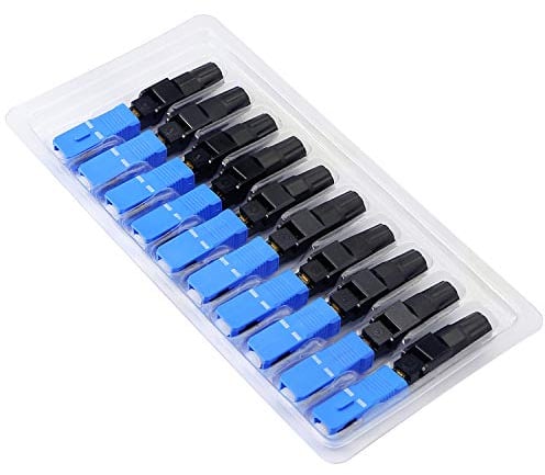 HONGLEI Connecteur rapide en fibre SC/UPC (APC) -C Adaptateur de connecteur rapide en fibre optique pour FTTH ODF CATV-10PCS