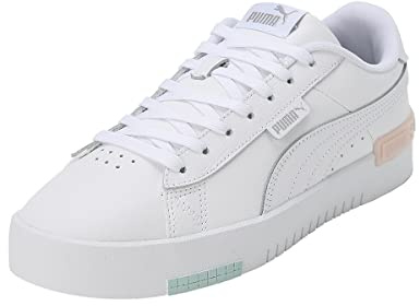 PUMA Damen Jada Gymnastikschuhe, Mehrfarbig White White Silver-Eggshell Blue, 37 EU