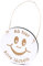Schild Smiley Ab hier bitte lächeln - Türschild ca. 12 x 12 cm
