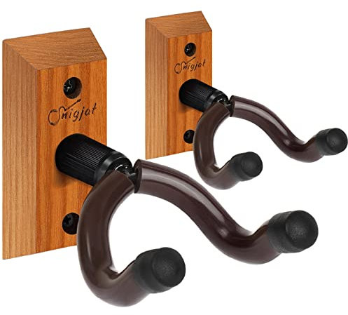 Gitarren-Aufhänger – Gitarren-Wandhalterung, Hartholz-Gitarren-Wandaufhänger mit Schrauben, V-förmige Gitarrenhalterung, Hakenhalterung, Ständer für akustische E-Gitarre, Bass, Banjo, Mandoline