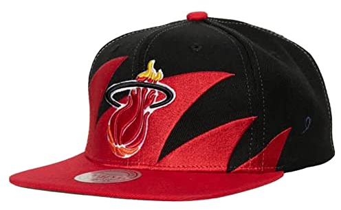 Mitchell & Ness Miami Heat Sharktooth NBA Snapback Cap and Basecap