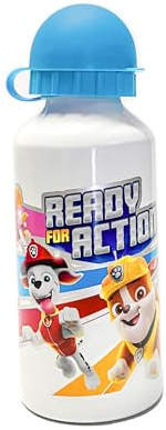 Paw Patrol Trinkflasche Aluminium Sportflasche Ready for Action 400 ml