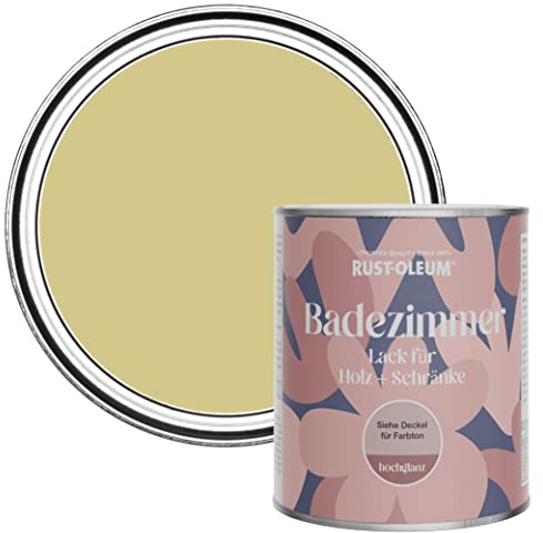 Rust-Oleum Green Moisture Resistant Bathroom Wood and Cabinet Paint in Gloss Finish - Wasabi 750ml