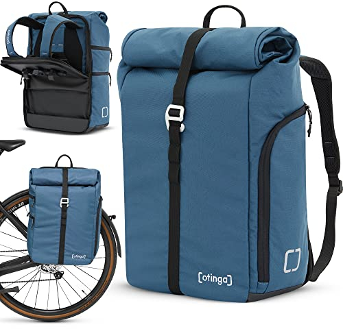 otinga® Flip V2 Fahrradtasche Rucksack [34L Volumen] für jeden Gepäckträger I Stylische Gepäckträgertasche mit Rucksack - in 7 Sekunden umgebaut I Wasserdichter Fahrradrucksack Gepäckträger