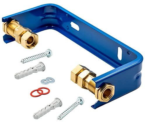 Wasserzählerbügel für 3/4 DN20 Wasserzähler – Verschraubung 1 BSP, einstellbarer Abstand 130-170 mm