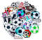 TIESOME Waterproof Soccer Stickers, Vinyl Football Sports Decals Water Bottle Stickers AestheticTrendy Sticker Soccer Gifts for Laptop Computer Scrapbooking (50Pcs)