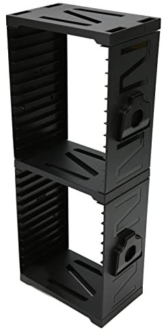 Game Storage Tower, Universal Video Game Storage Can Hold Up to 4 Controller, Stores 24 Game, Game Holder Game Disk Rack Controller Organizer for PS4, PS5, Xbox One, Xbox