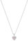 s.Oliver Kette mit Anhänger Edelstahl Mädchen Kinder Halsschmuck, mit Kristallglas, 37+3 cm, Silber, Herz, Kommt in Schmuck Geschenk Box, 2036826