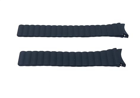 System-S Armband 20 mm aus Silikon magnetisch für Samsung Galaxy Watch 5 4 in Schwarz