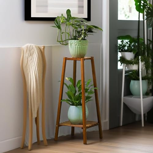 Rafaelo Mobilia 2 Tier Indoor Outdoor Plant Stand, Plant Shelves, Plant Pot Holder, Home Decor