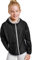 KINKIES Coupe-vent à capuche pour enfants - Veste imperméable élégante au quotidien pour filles et garçons, Noir , 14 ans