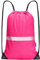 AYKRM Rucksack mit Kordelzug Rosa Turnbeutel Sportbeutel Gym Bag Mit Aussentasche Verstellbar Tunnelzug Gymsack