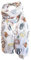 J26 Leichte Sommer Seide Tuch mit Katze Hunde Motiv XL Schal Silk Seidenschal Seindentuch Cat Dog Halstuch Hochwertig Glitzer (Beige)