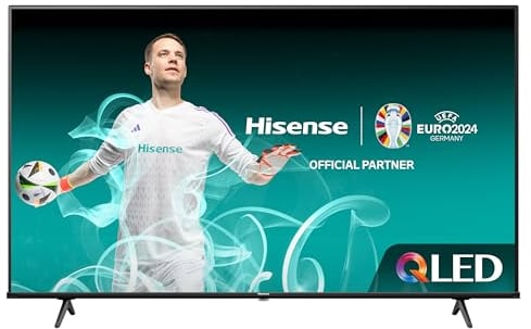 Hisense 65E7NQ - QLED Smart TV, 65 Pulgadas Televisor, Quantum Dot Colour, Dolby Vision, Dolby Atmos, Modo Juego Plus, 60Hz VRR 120 fps, Bluetooth&HDMI,Control por Voz televisor, VIDAA (Nuevo 2024)