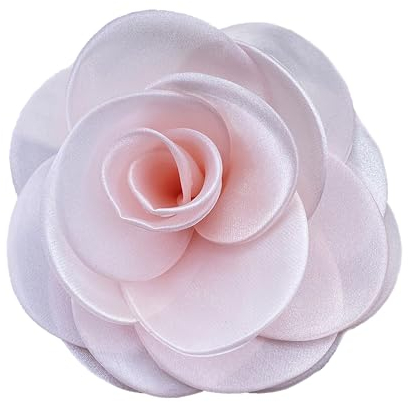 XCSJ Grande Fleur Broche, 19cm, Tissu Fleur Broche Pour Robes De Soirée Belle Fleur Broche Pince à Cheveux Pour Femme,Femme,Mariage,Fête, Banquet, Mode Vêtements Accessoires Fille Cadeaux (Rose)