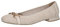 CAPRICE Damen Ballerinas Bast Elegant, Weiß (Offwhite Comb), 42 EU