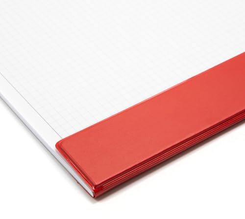 younikat Kantenschutz für DIN A2 Schreibtischunterlagen I selbstklebend I rot I 59,4 x 8 cm I wasserabweisend I Schutzleiste für Schreibtischunterlage I Homeoffice Büro Schule I az159