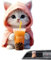 Cat Shaped Car Air Fresheners, Air Freshener for Car, Cartoon Car Air Freshener Clip, Vehicle Air Freshener Aromatherapy with Kitten Design, 6x6cm/2.36x2.36 Inches Air Freshener Aromatherapy for Cars