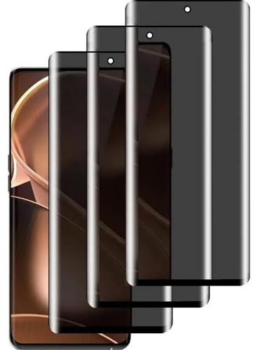 DYNASCO 3 Pack Protector de Pantalla de Privacidad para OPPO Find X3 Pro, 9H Dureza Antiespia Cristal Vidrio Templado para OPPO Find X3 Pro - NO Soporta Desbloqueo de Huella Digital