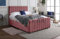 Rapyal Velvet Upholstered Panel Bedframe with Memory Mattress & Optional Ottoman Storage – Modern Design, Multiple Sizes & Colours (Pink, Double, With Ottoman Storage)