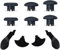 XBERSTAR Manettes de rechange pour manette de PS5 Dualsense Edge - Accessoires pour manette de PS5 - Noir