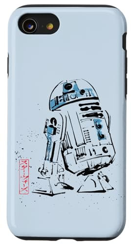 Star Wars R2-D2 Japan Sumi-e Ink Wash Painting Style Hülle für iPhone SE (2020) / 7 / 8