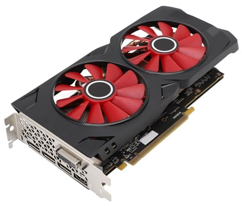 8 GB GDDR5 -Grafikkarte, Gaming -PC -Grafikkarte mit HD -Multimedia- und DVI -D -Ausgangsports, PCI Express 3.0 -Steckplatz, 2 Lüfterkühlsystem