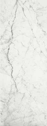 Vilo Motivo PVC Wandpaneele Blank marble, 4 Paneele 265x25 cm, Wasserfeste, stoßfeste, UV-beständige Verkleidung mit einfacher Klickmontage ohne Bohren oder Malerarbeiten, 2,65 m² pro Packung