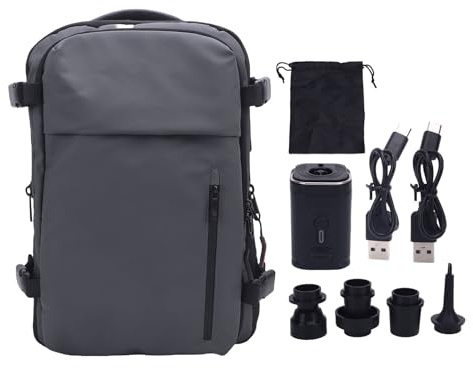 SUNGOOYUE Vakuum -, 36 Bis 55 L Regenschutz Oxford Stoffkompression für Reisegeschäft Laptop (Grey)