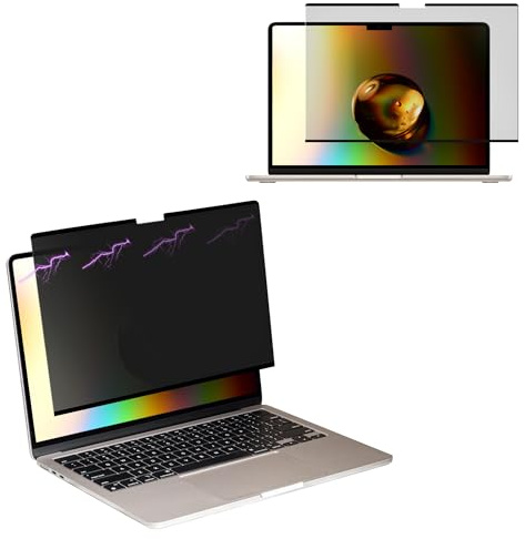 kwmobile Sichtschutzfolie für Apple MacBook Pro 14.2 M4 / A3112 / A3185 / A3401 / M3 A2992 / M2 A2779 - Blickschutzfolie Privacy Screen - Laptop Folie magnetisch - Anti Spy Folie - Laptop Schutz