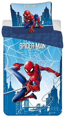 Marvel Spider-Man Wendebettwäsche, 140 × 200 + 60 × 80 cm (B)