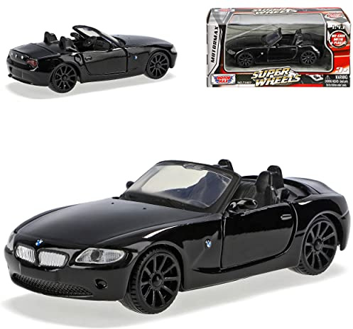 Generisch B*M*W Z4 E85 Cabrio Schwarz Roadster 2002-2008 1/43 Motormax Modell Auto