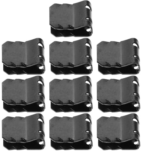 Happyyami 10pcs Metal U-shaped Car Wind Deflector Clips for Fender Liner and Engine Undertray, Heavy Duty Retainer Fasteners, Easy Installation, Secure Fit for Auto Repair